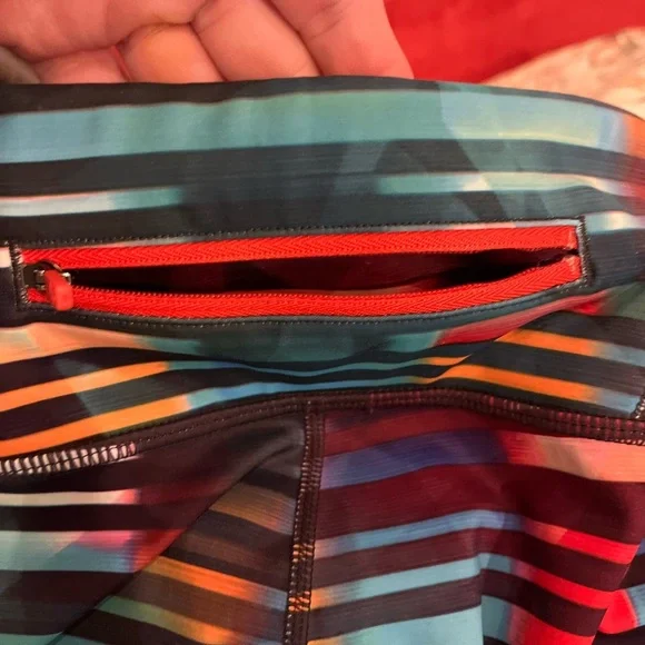 ATHLETA Size Medium Workout Pants Active Colorful Stretchy Running Sports Lounge - Picture 3 of 5